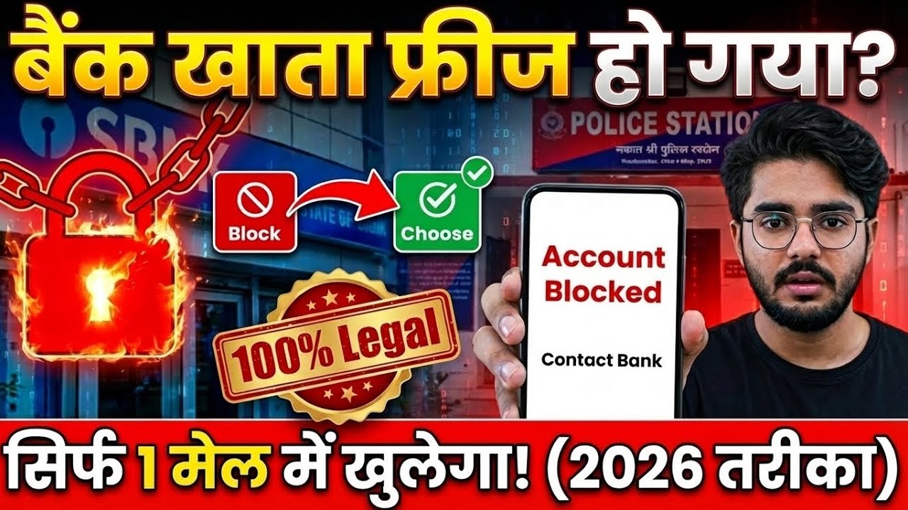 Bank Account Freeze Ho Gaya? Cyber Cell ने खाता बंद किया? बस यह एक काम कर दो! (100% Proof)