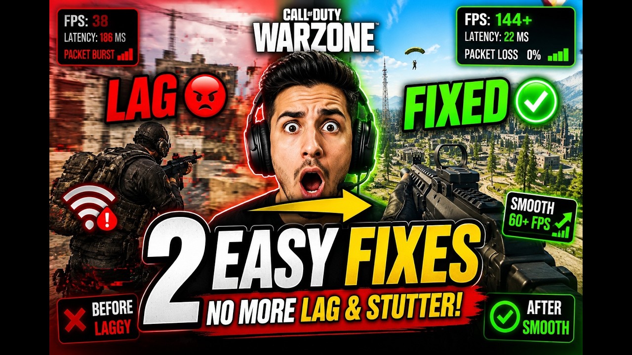How To Fix Warzone Lag & Stuttering (2 Easy Steps)
