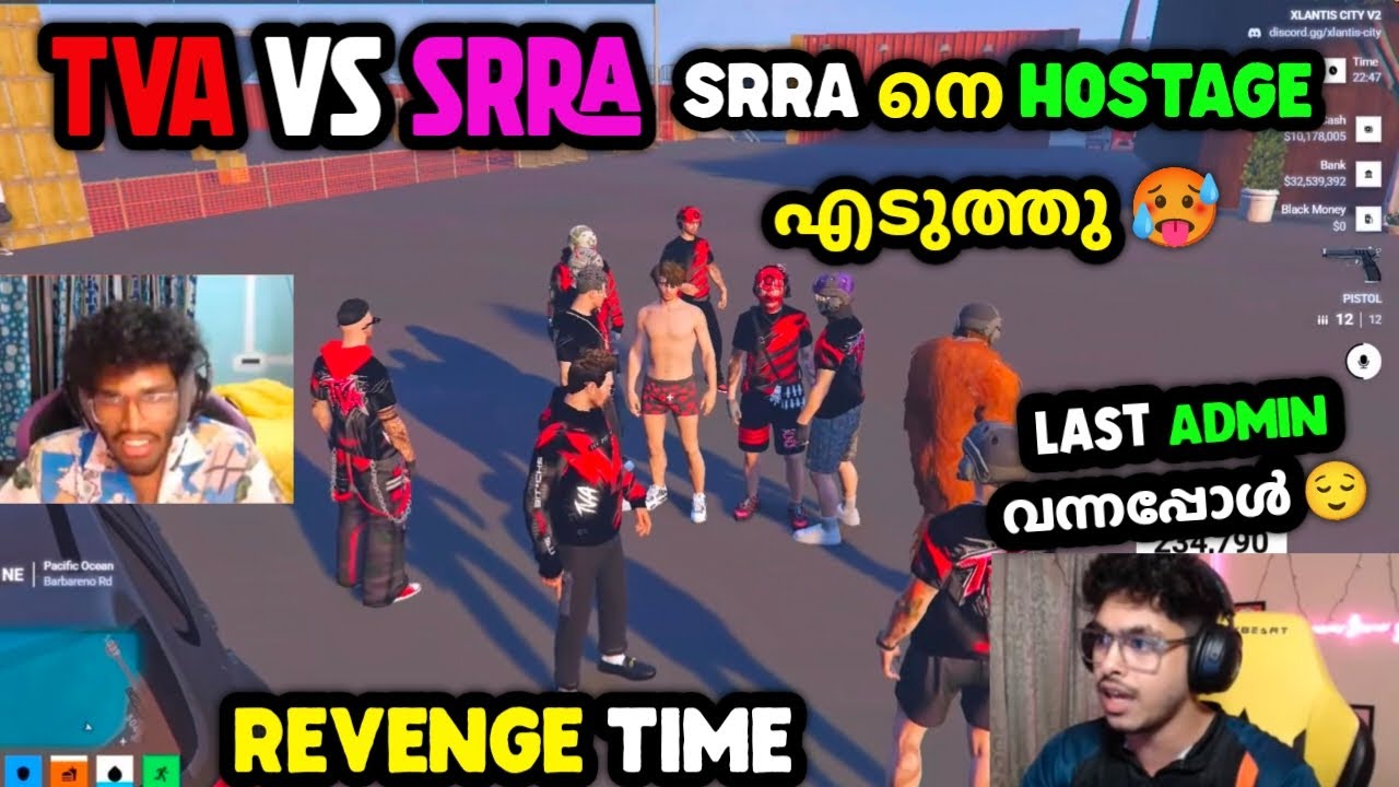 TVA VS SRRA 🥵REVENGE TIME 💀SRRA നെ HOSTAGE എടുത്തു 😌LAST ADMIN വന്നപ്പോൾ 👀
