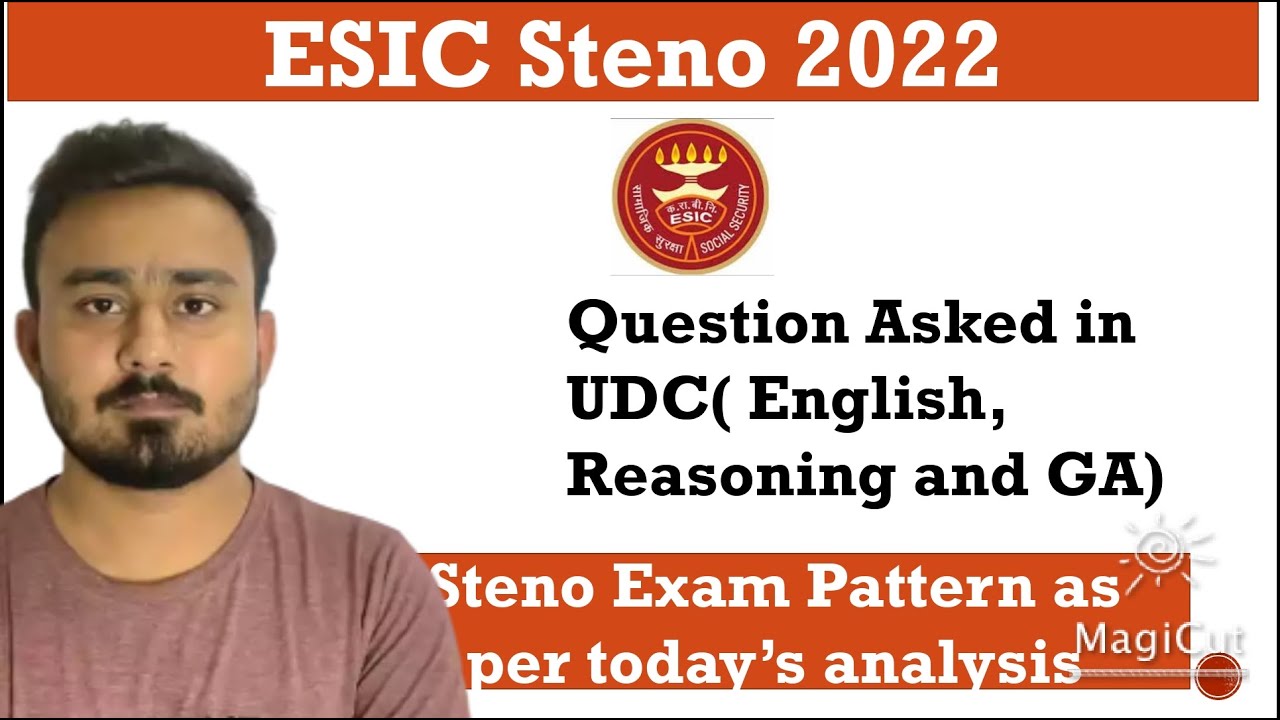 ESIC Steno Exam Pattern| ESIC UDC Exam Analysis| ESIC Steno Exam Postponed| ESIC Steno Paper Pattern