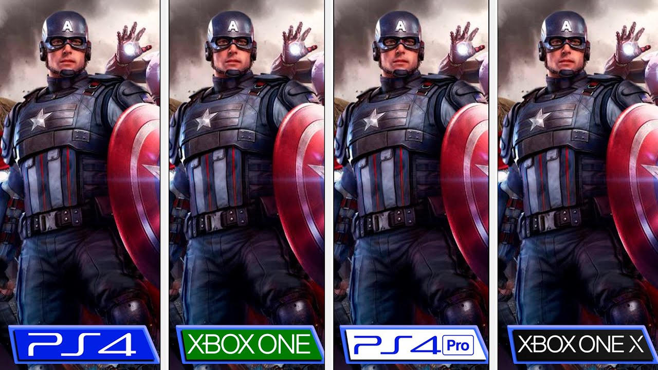 Marvels Avengers | PS4 - ONE - PS4 Pro - ONE X | 4K Graphics & FPS Comparison