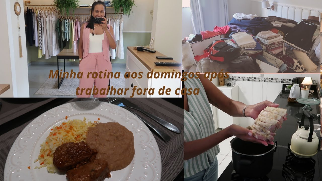 É domingo e fui as compras, preparei almoço, iluminação nova e poda no jardim, esvaziei guarda-roupa