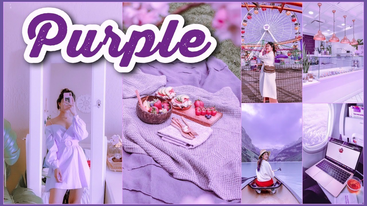 #18 CHỈNH ẢNH TÔNG TÍM SIÊU XINH | Purple Lightroom Preset ♡ TRAM LE ♡