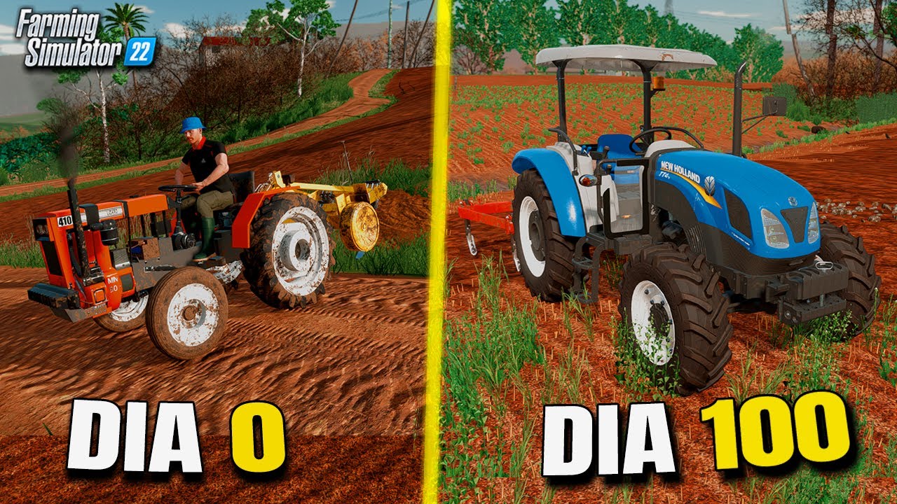 100 Dias trabalhando de Empregado em uma Plantação de Tabaco | Farming Simulator 22