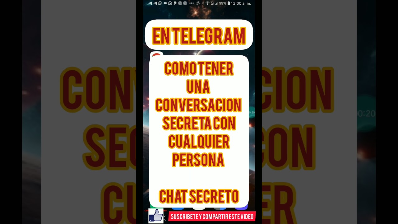 COMO CREAR CHAT SECRETO EN TELEGRAM #smartphone #trucos #tecnologia #hack #tips