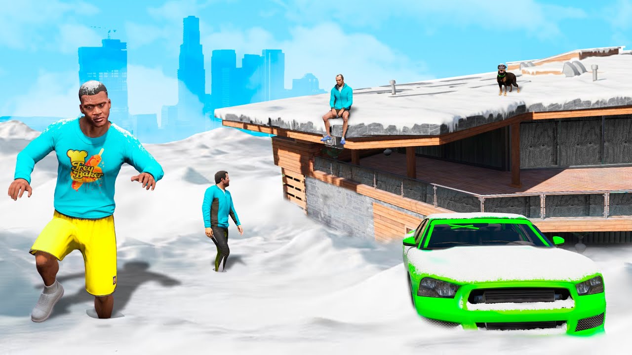 Снежная буря в GTA V