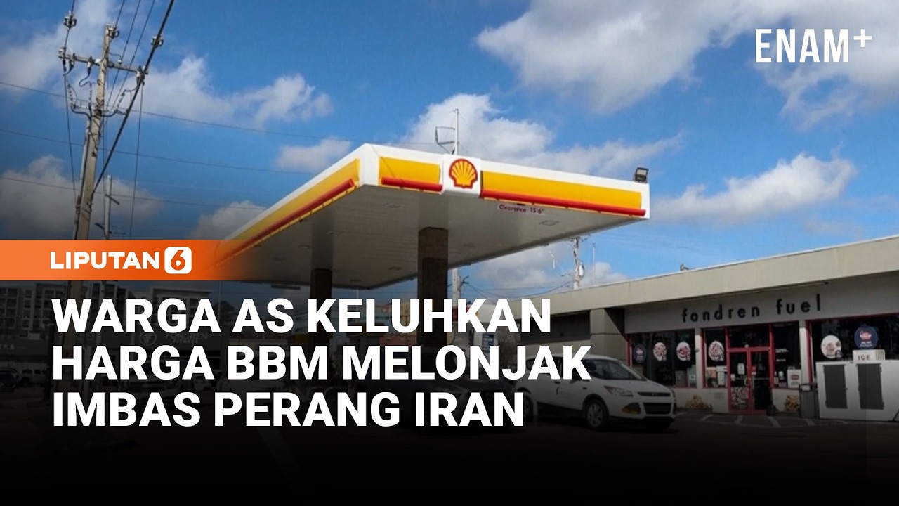 Harga BBM di Amerika Serikat Melonjak Imbas Perang Iran, Warga Mengeluh | Liputan6
