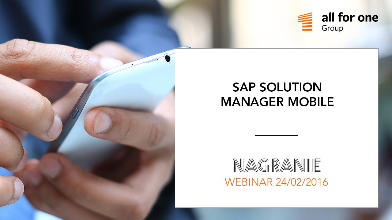 SAP Solution Manager Mobile