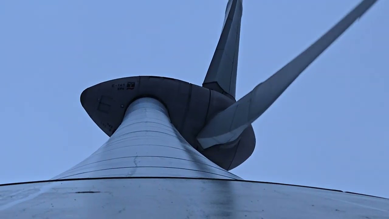 enercon e-141 EP4 in strong wind
