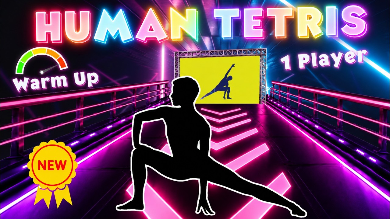 HUMAN TETRIS | Immersive Interactive Warm-Up | 1 Player Challenge | Viral Interactive Game