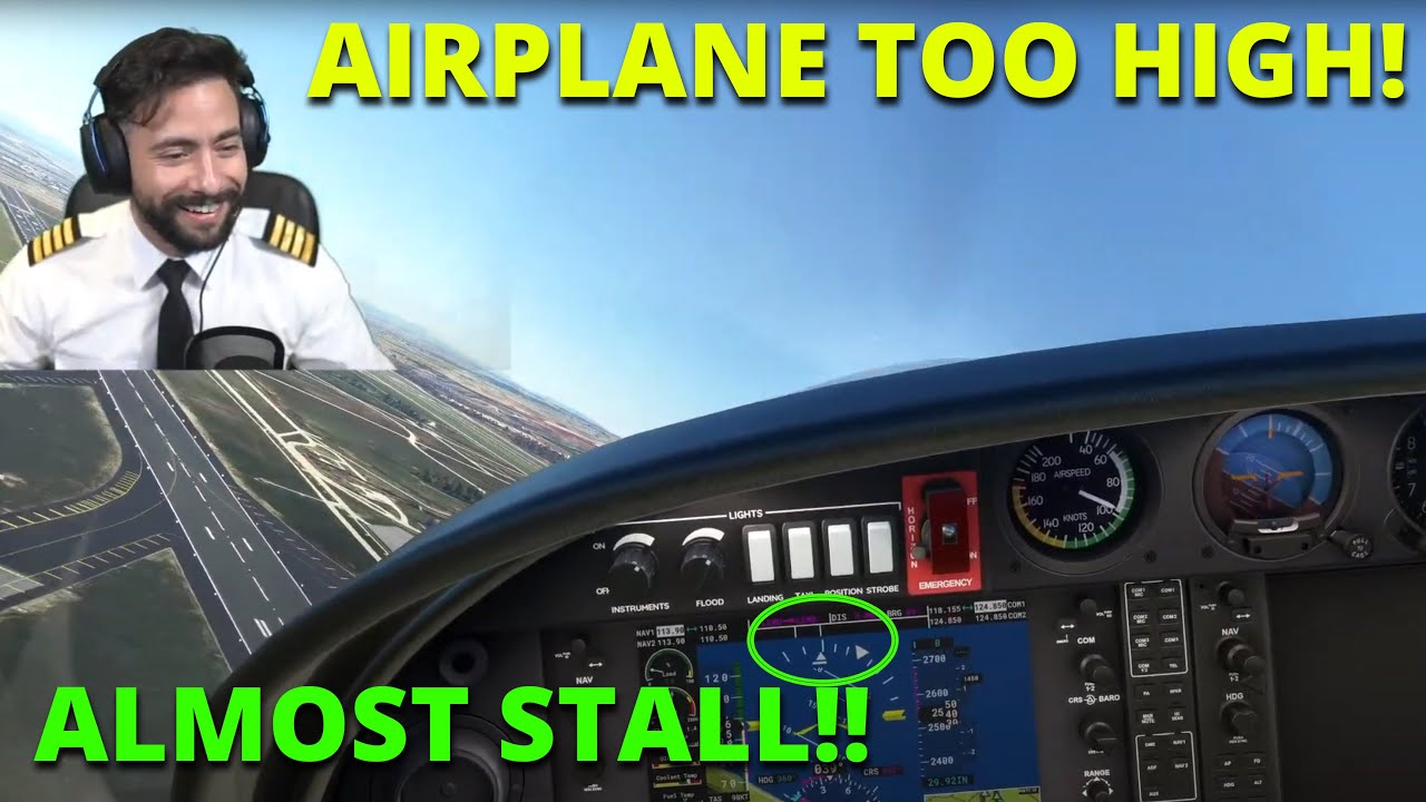 REAL A350 PILOT TRY TO LAND A DIAMOND DA-40 AIRCRAFT IN MICROSOFT FLIGHT SIMULATOR!! SURPRISED!!