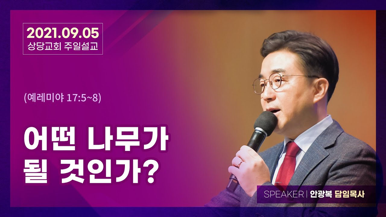 어떤 나무가 될 것인가? (예레미야 17:5~8) | 안광복 담임목사 | 상당교회 주일설교 210905