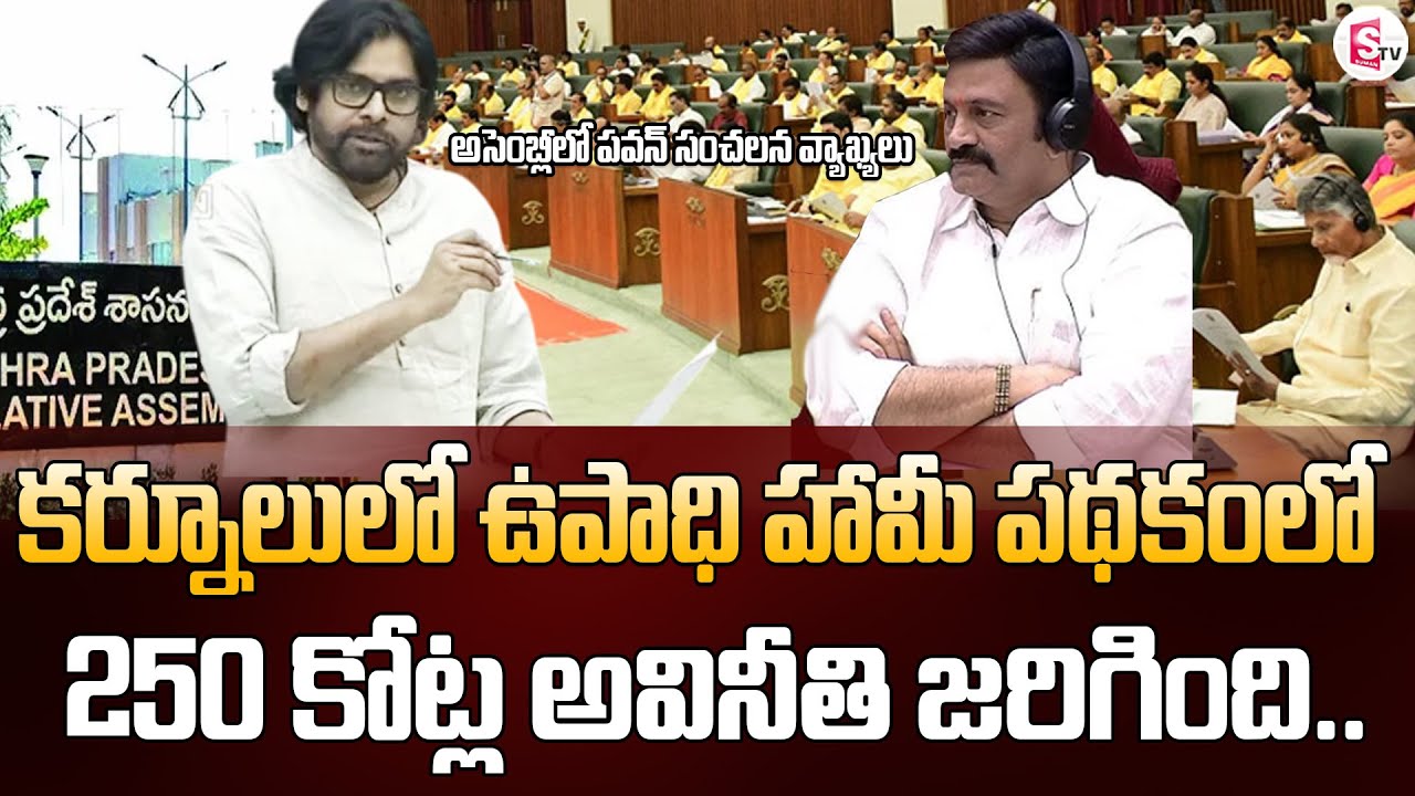 Assembly Session: ₹250 Crore Corruption in Employment Guarantee Scheme : Deputy CM Pawan Kalyan