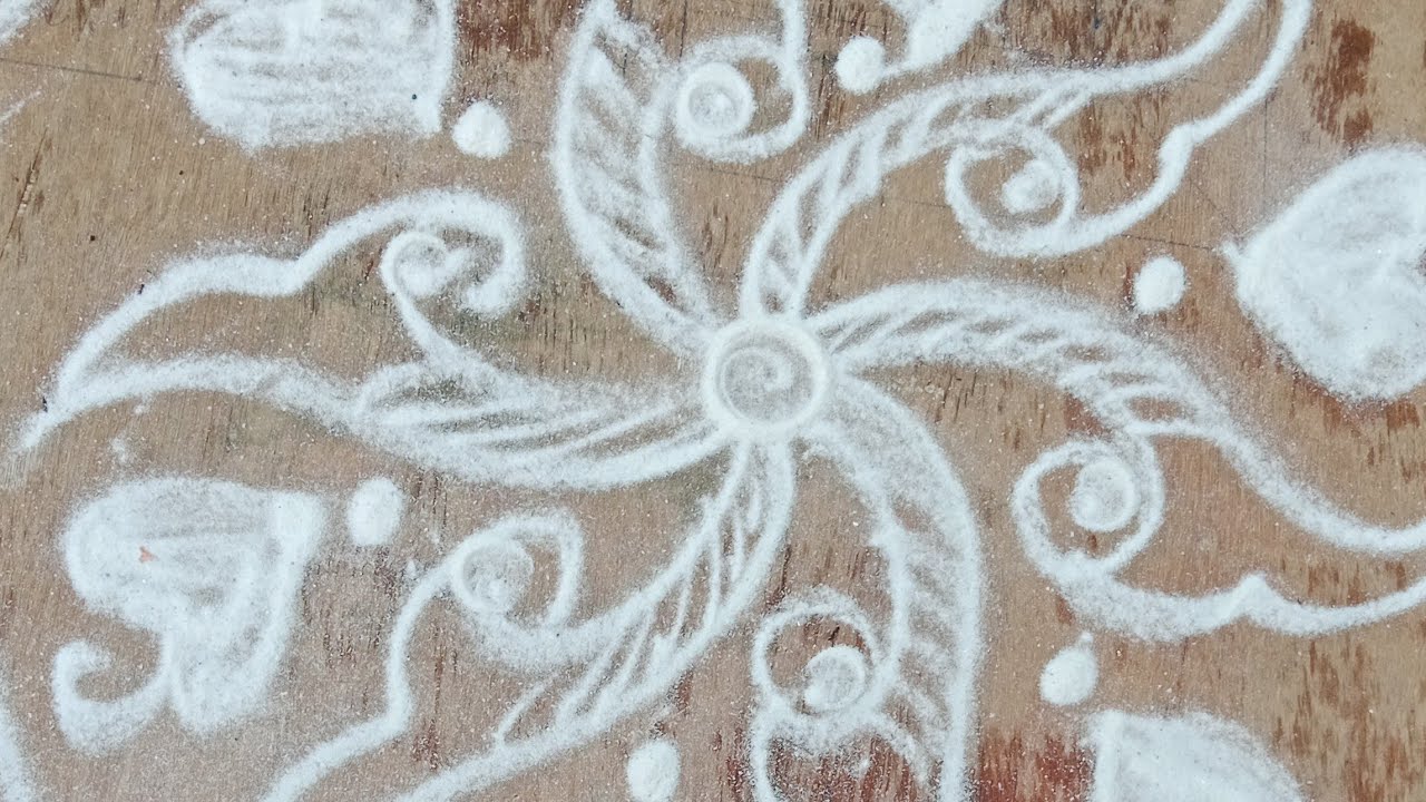 Simple kolam 🪷🪷#kampikolam #kolam #rangoli #subscribe #dialyrangoli #easyrangoli #subscribe #yt