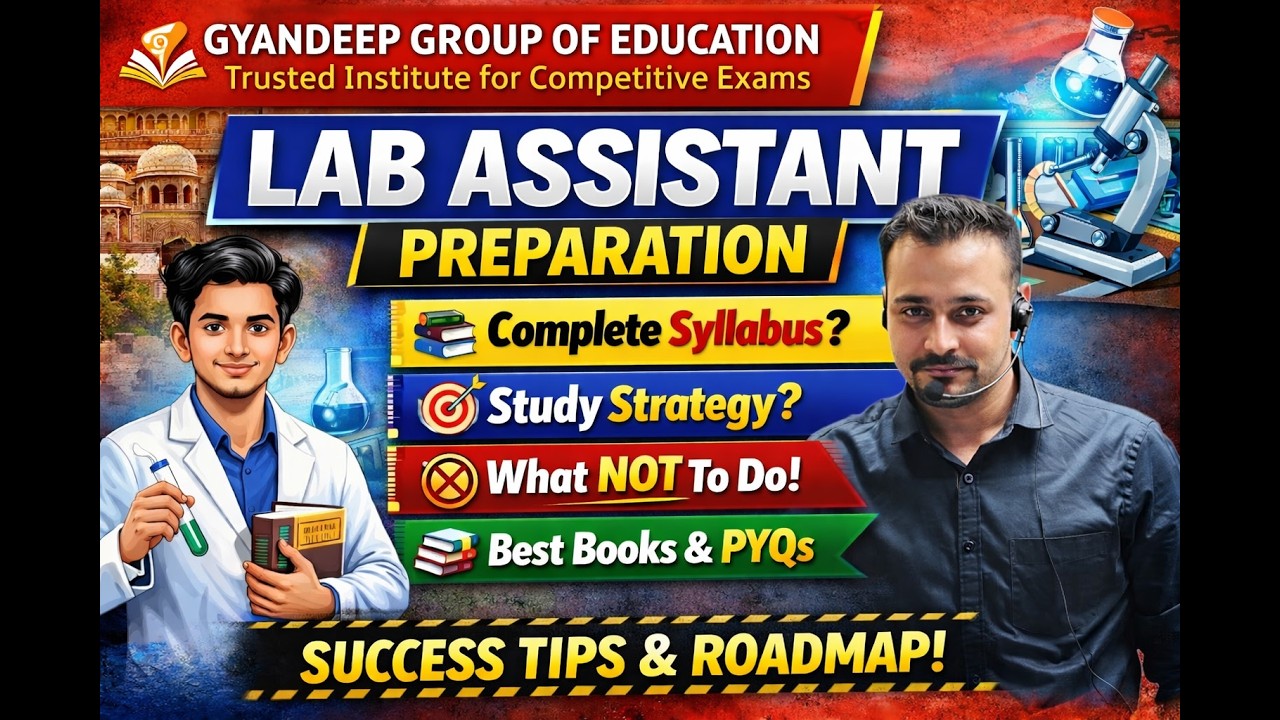 Rajasthan Lab Assistant Preparation Strategy 2026.