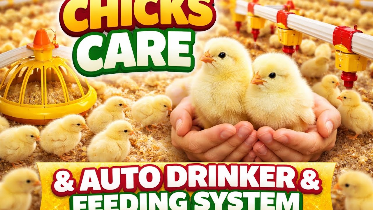 Chicks Care Complete Guide | Auto Drinker & Feeding System Setup Farmer-Friendly #chicken