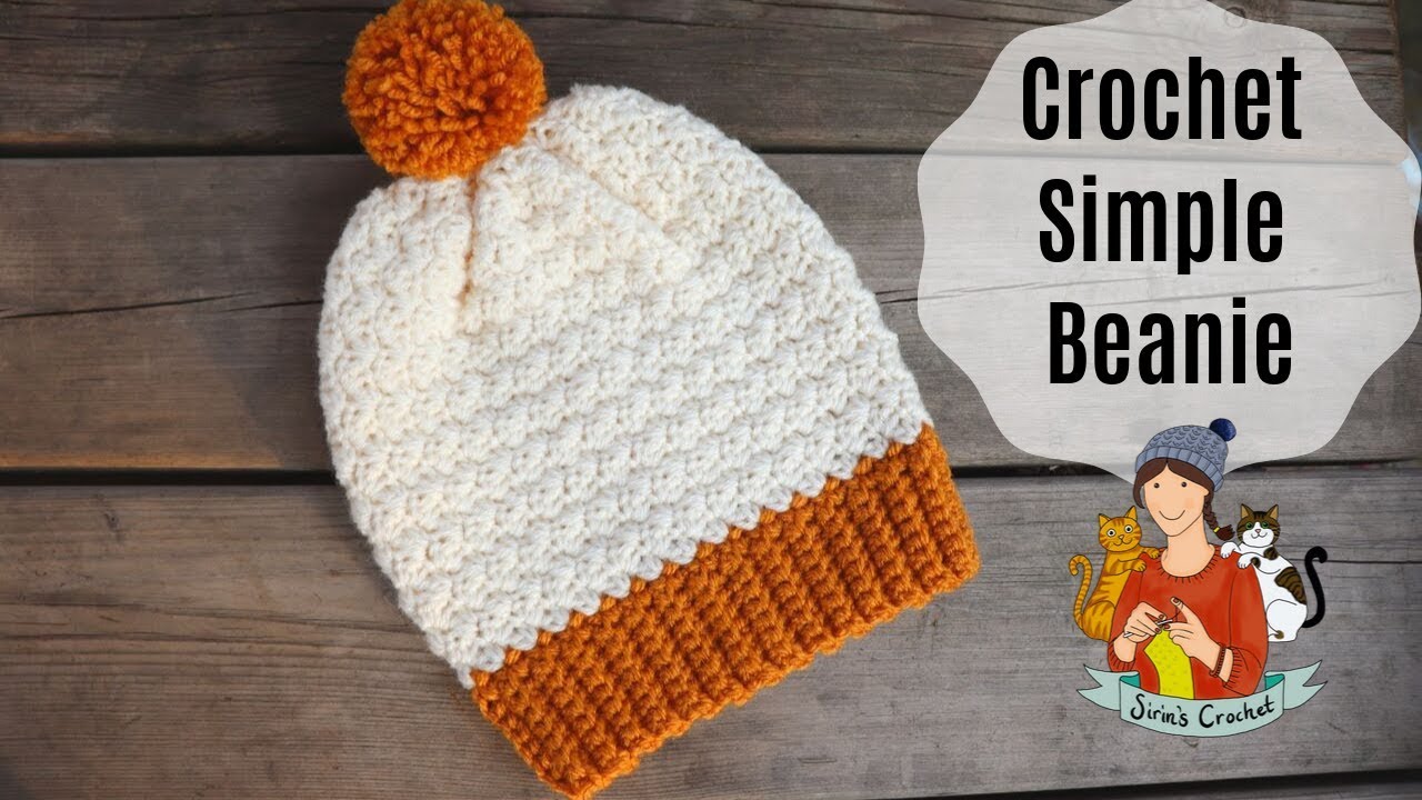 Crochet Simple Beanie / Beginner Friendly Hat Tutorial