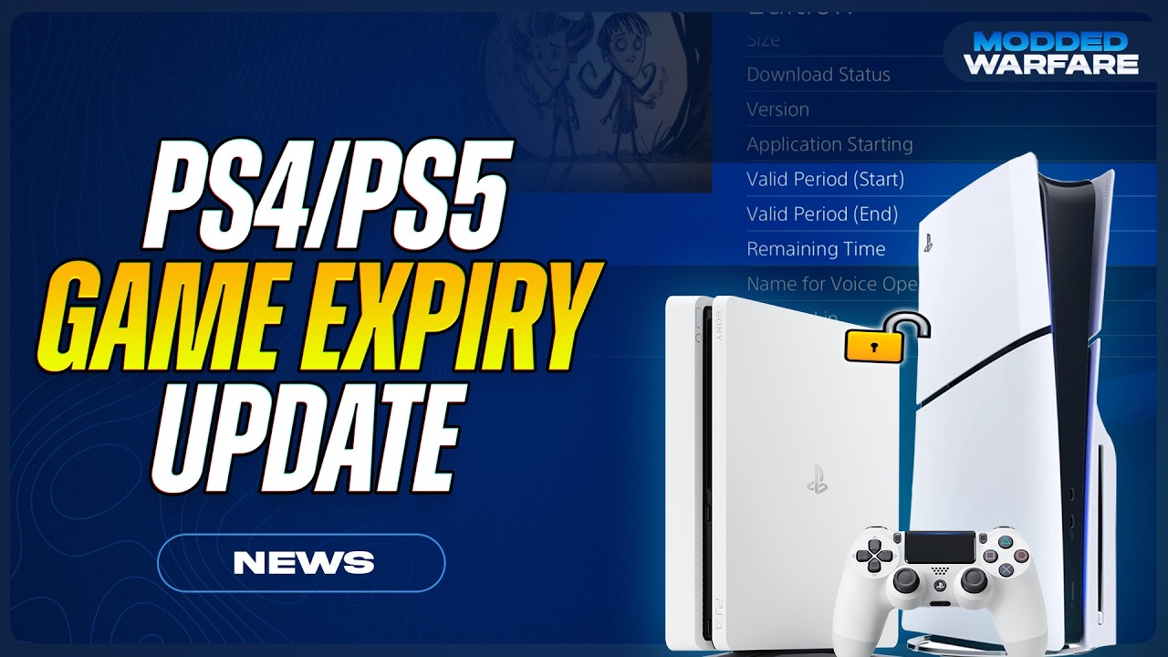 Обновление DRM для игр PS4/PS5, истекающий срок действия