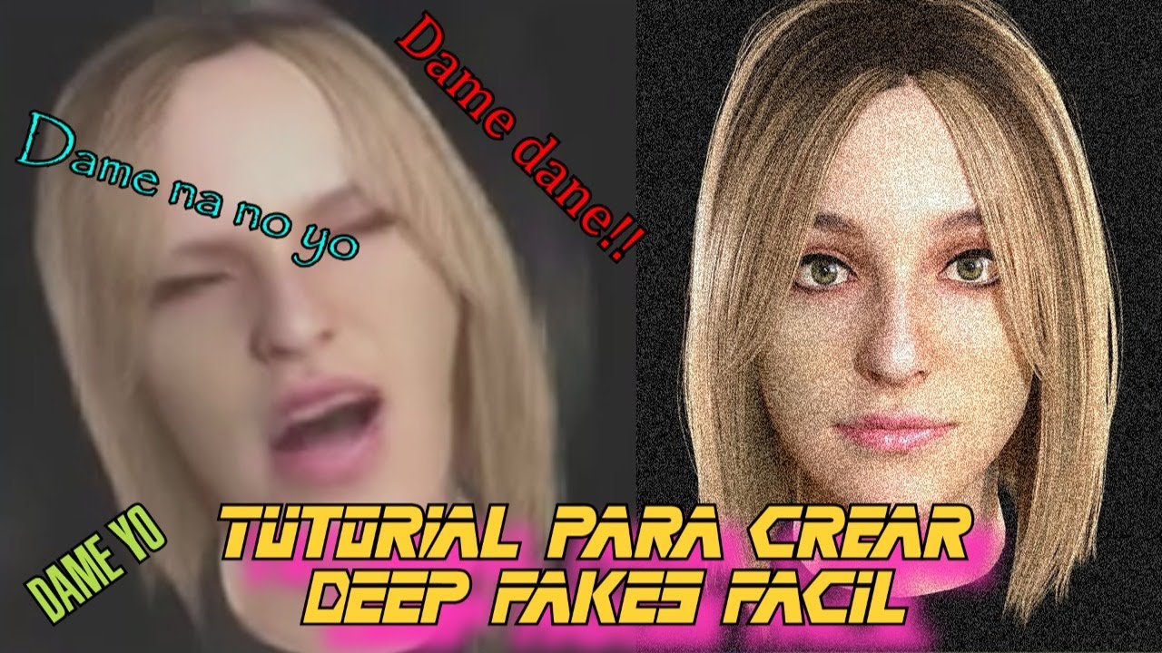 Cómo hacer un Deepfake o el meme del Dame Dane (Baka Mitai) Tutorial Fácil