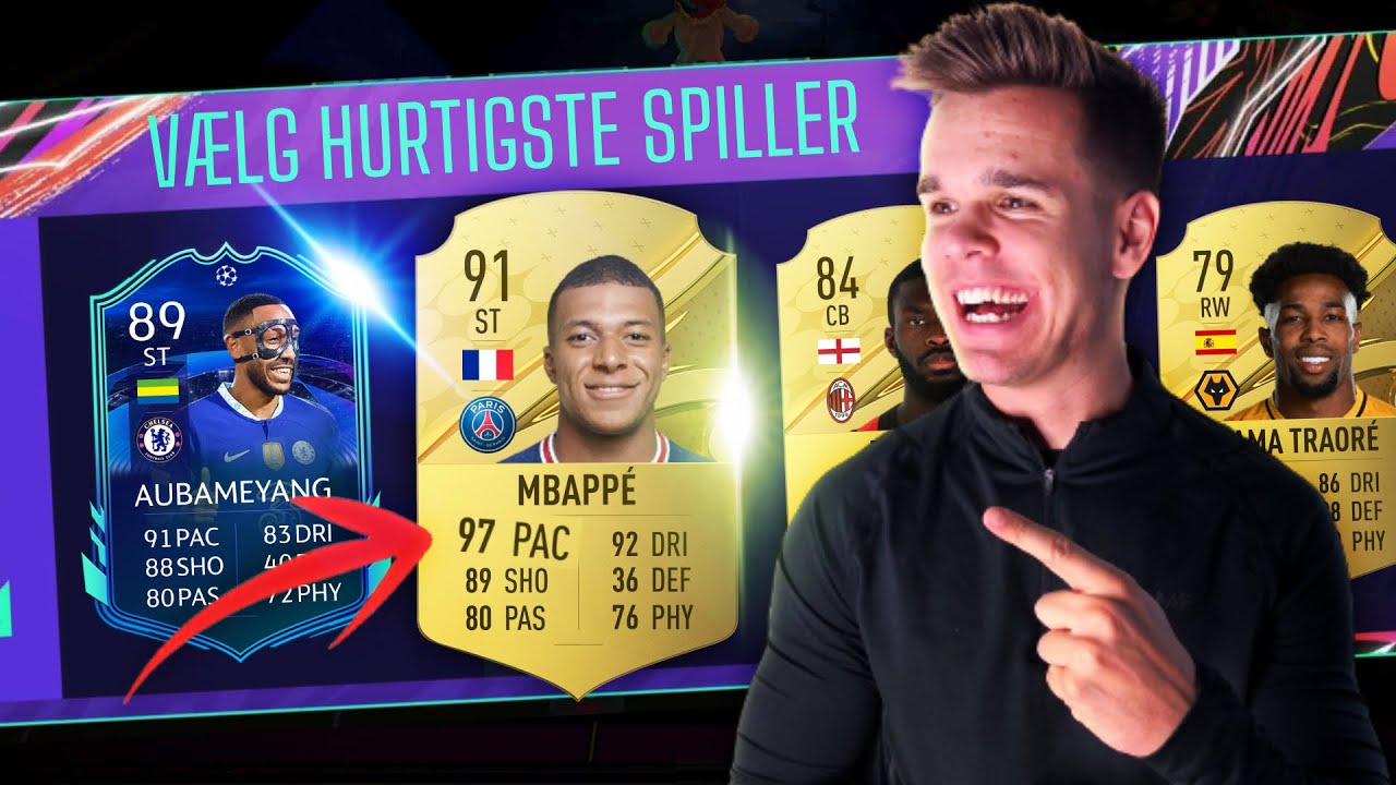JEG VALGTE DE HURTIGSTE SPILLERE I FUT DRAFT!