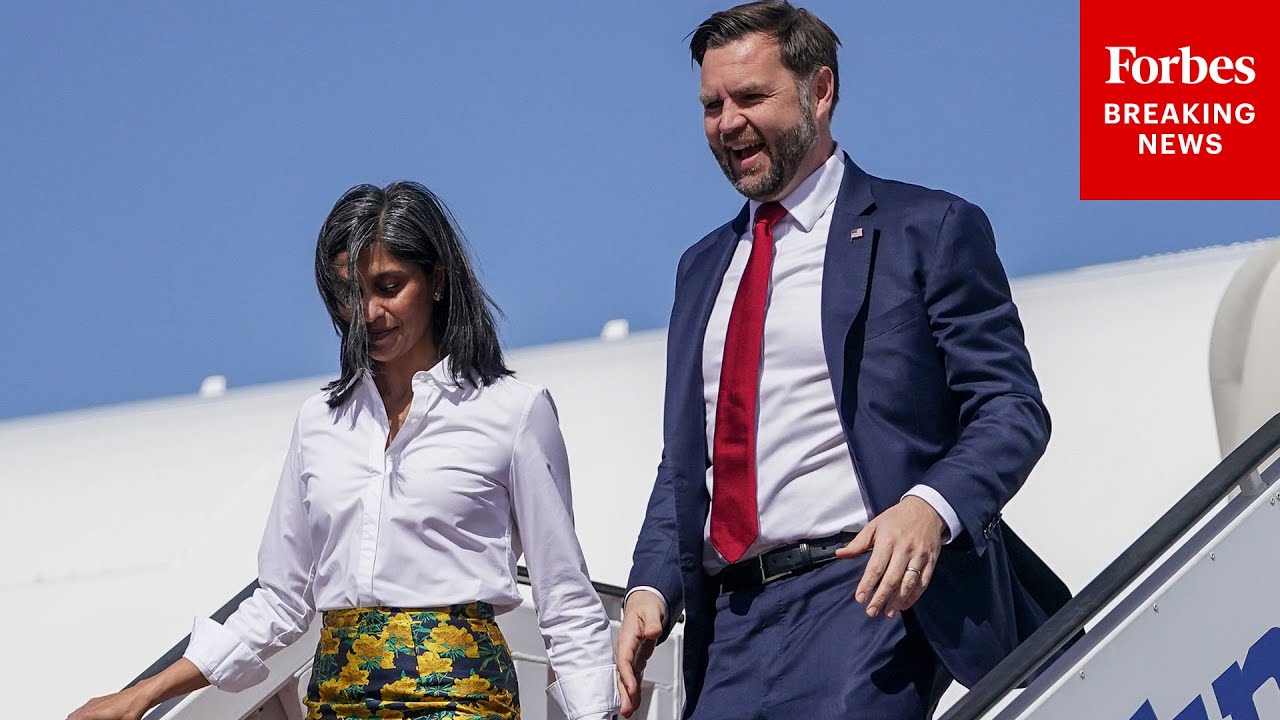 Vice President JD Vance And Second Lady Usha Vance Arrive In Tel Aviv, Israel