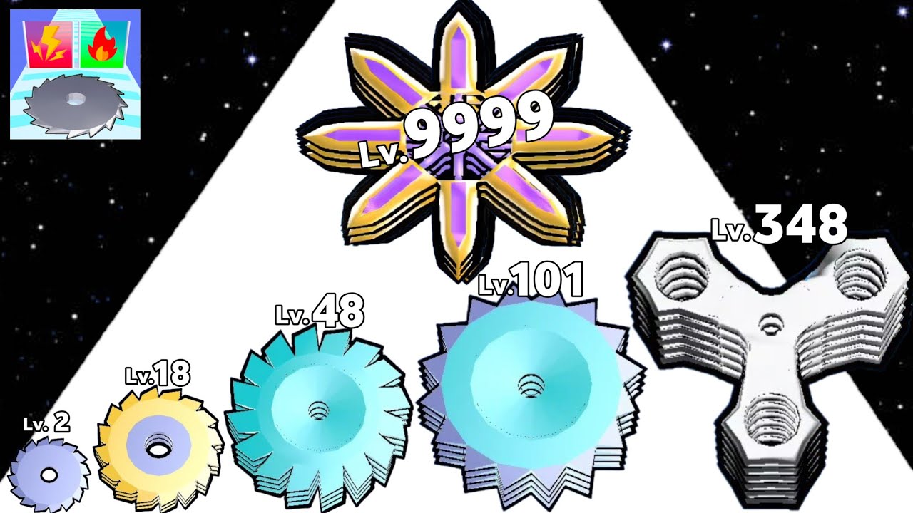 Grinder Run 3D - Level Up Grinder Max Level (Satisfying Asmr Gameplay Mobile, Run Game)