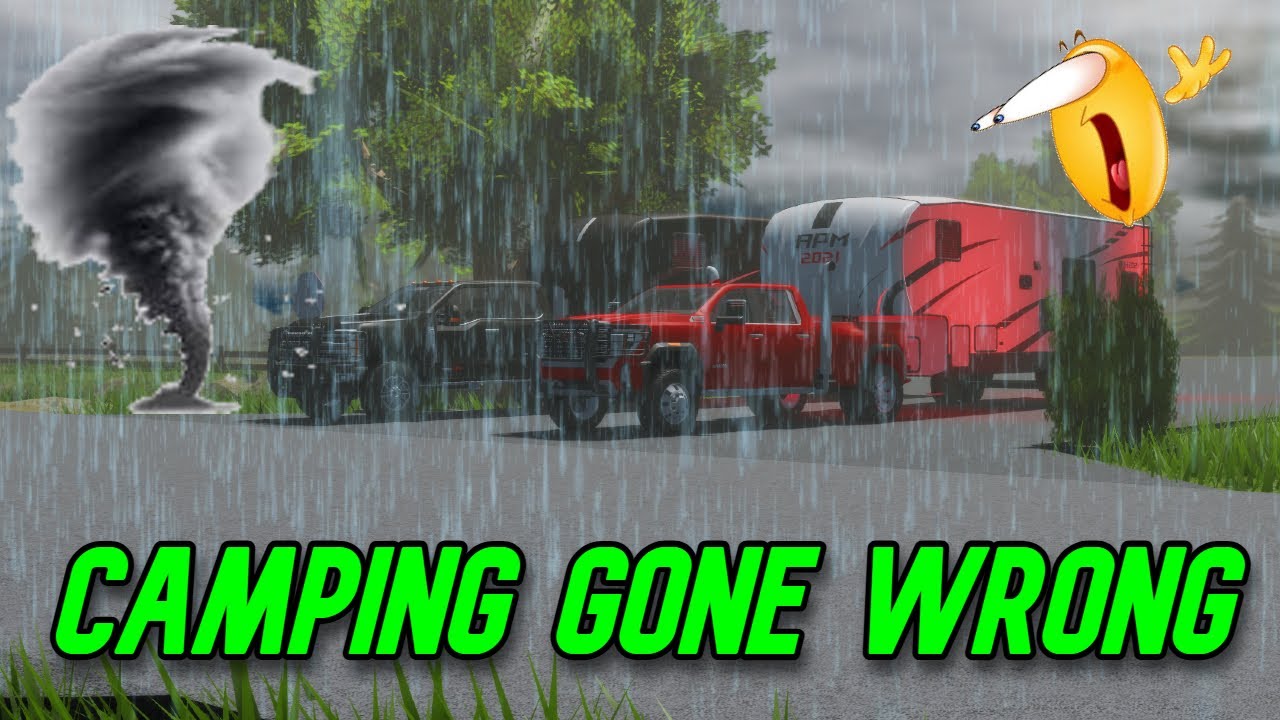 CAMPING IN APM GONE WRONG! | American plains Mudding roblox