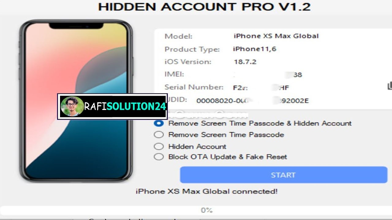 FRPFILE Hidden Account V1.2 Released Screen Time & Passcode Fixed