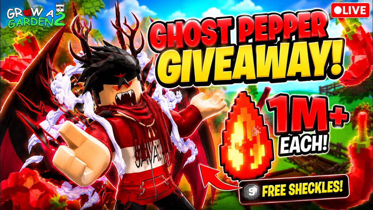 🔴LIVE | GROW A GARDEN 2 GIVEAWAY GIVING 5M+ SHECKLES EACH! | Grow a Garden 2 Live Sheckles Giveaway