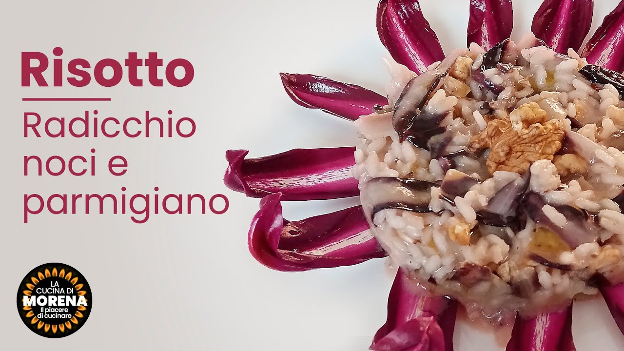 Risotto con radicchio, noci e parmigiano