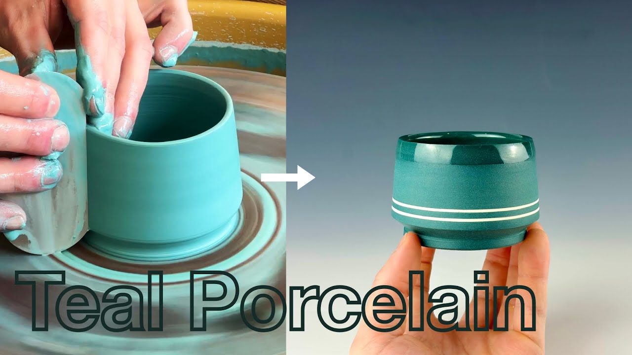Teal Porcelain Tumbler - Start to Finish