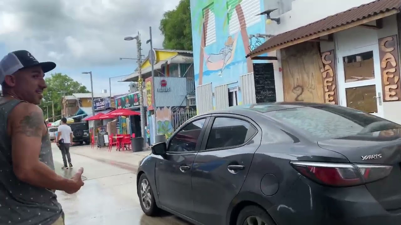 Driving and walking in Boquerón in Cabo Rojo, Puerto Rico
