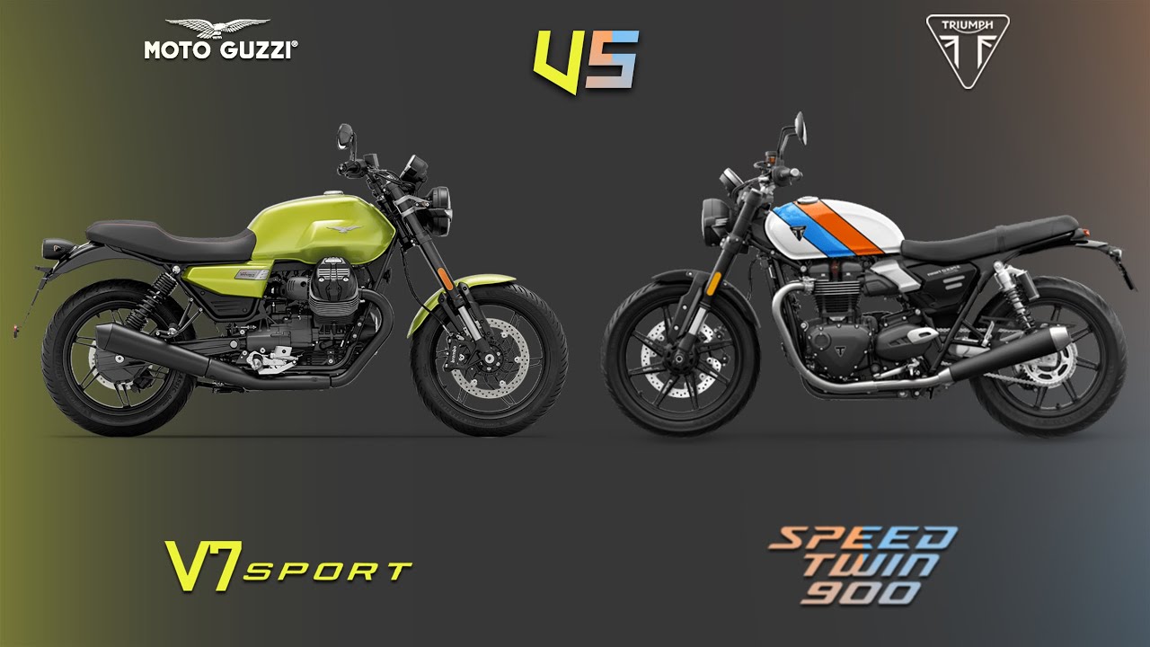 Moto Guzzi V7 SPORT VS TRIUMPH SPEED TWIN 900 | 2025 COMPARISON | BIKE INFORMER