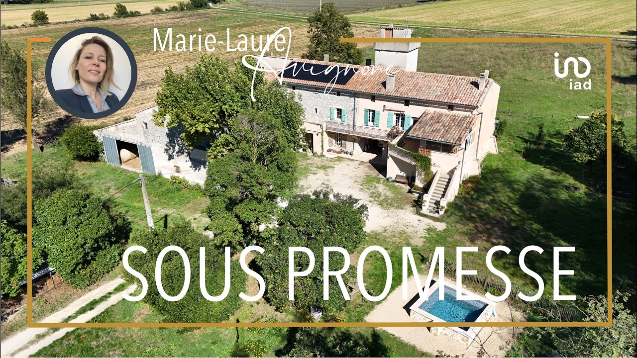 Superbe bâtisse en pierre 7 pièces 151m² + dépendances à Bonlieu-sur-Roubion (26160)