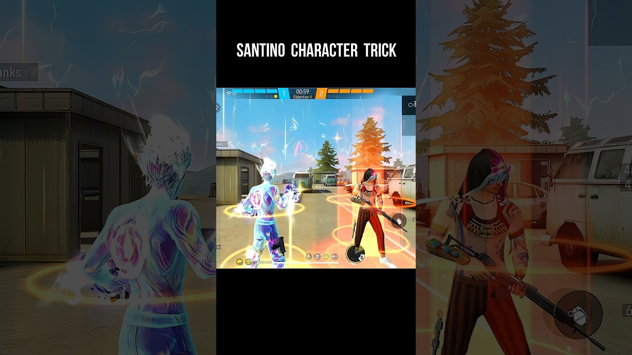 Santino Character Trick 🔥 Best CS Rank Character For Grenade Users #srikantaff