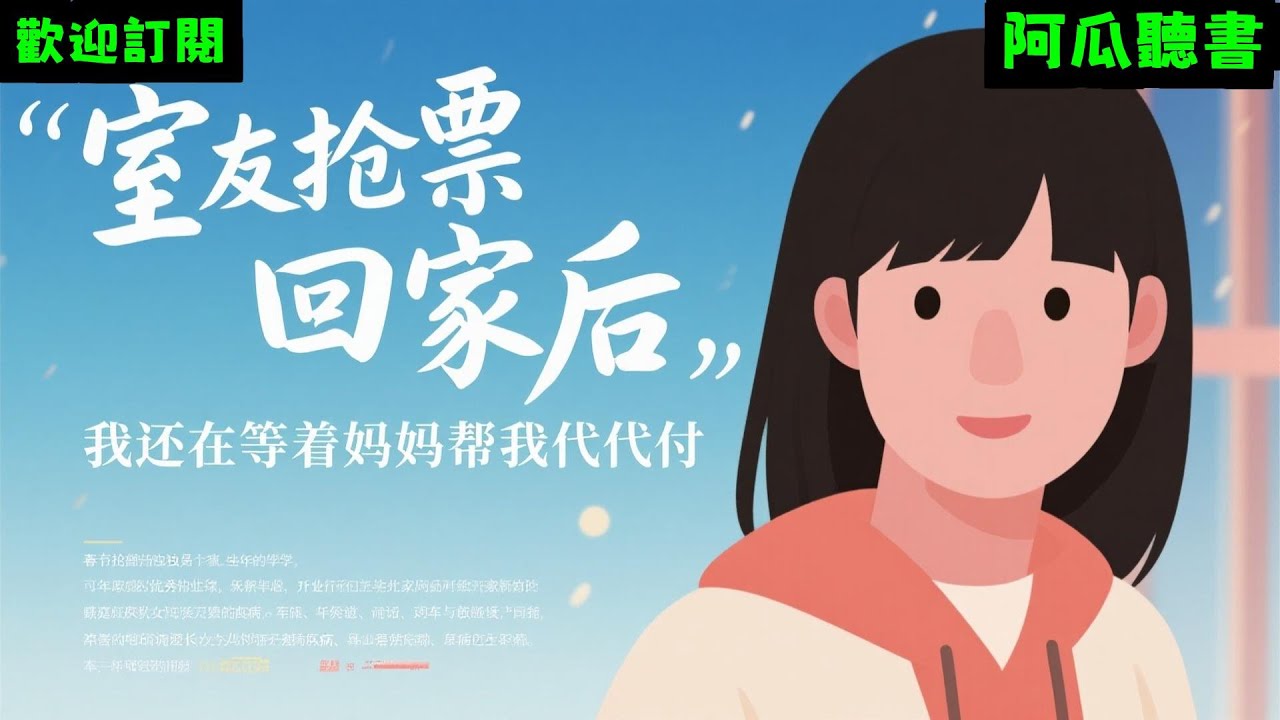 已完結爽文《室友搶票回家後，我還在等著媽媽幫我代付》謝謝爸爸媽媽 #小说#完結爽文#一口氣聽完#有聲書