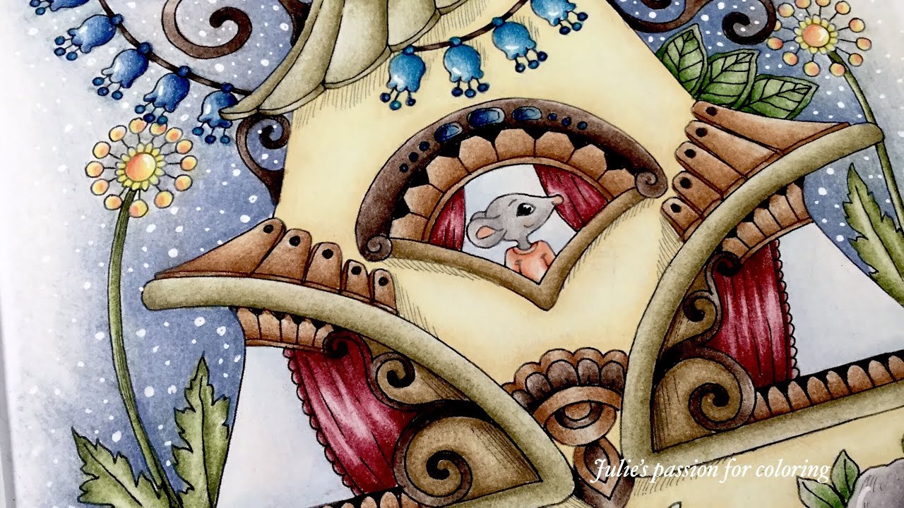 NICE LITTLE TOWN #6 by Tanya Bogema - prismacolor pencils - color along