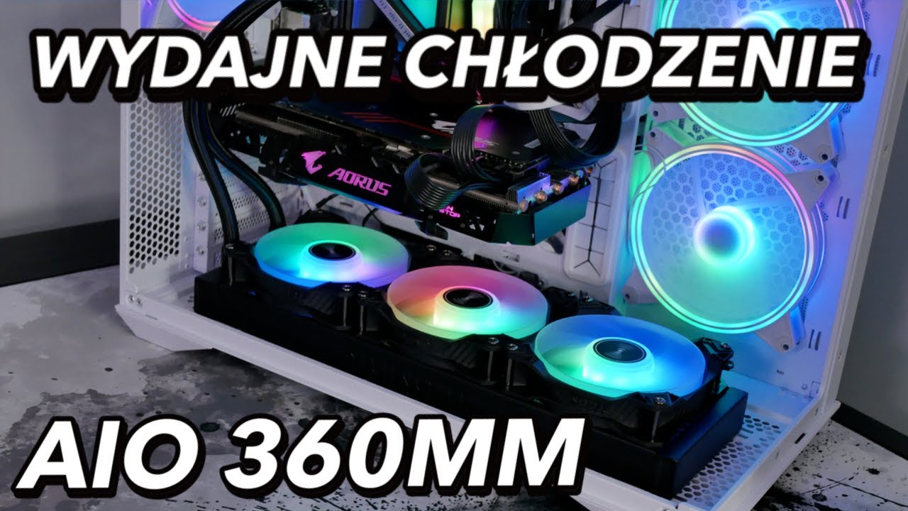 Chłodzenie procesora typu all in one (AIO) Tcomas LE200 z radiatorem 360mm