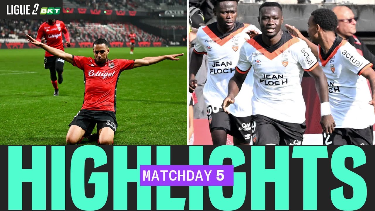 Résumé 5ème journée - Ligue 2 BKT 24/25