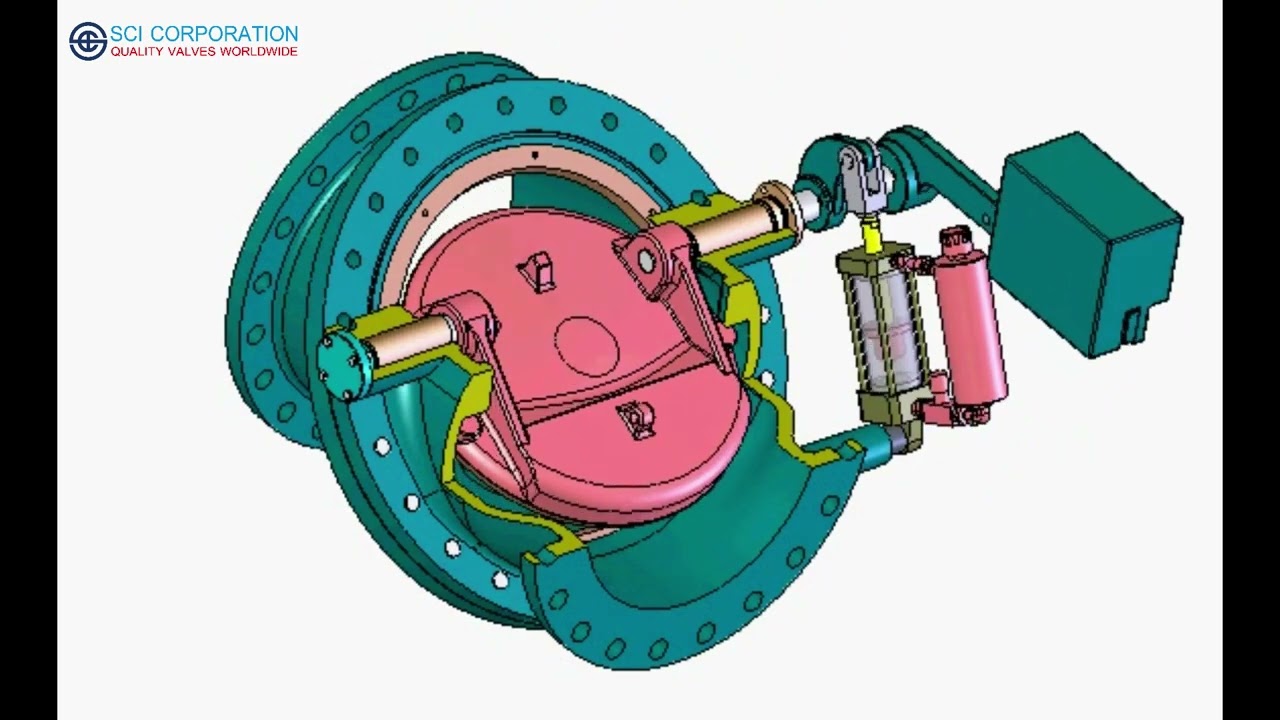 Tilting Disc Check Valve Animation 3D
