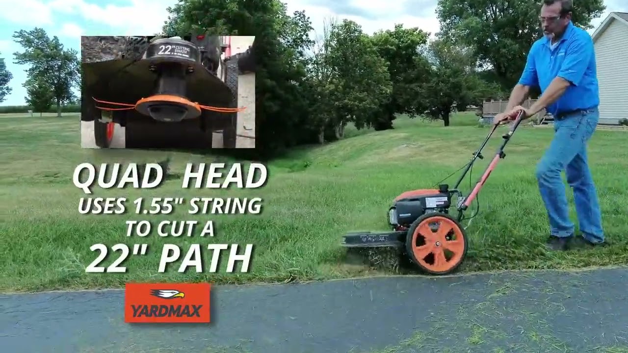 NEW YARDMAX YL2250 22 in. 170cc Gas Walk Behind String Trimmer Mower