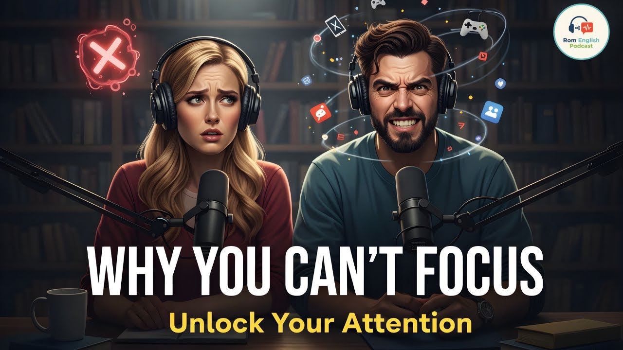 Why You Can’t Focus (And How to Fix It) | Rom English Podcast