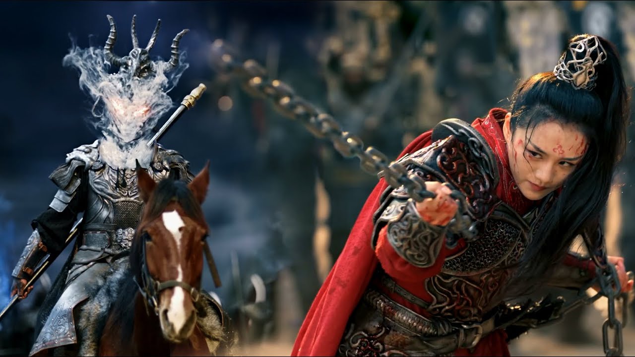 Женщина-воин сечет демонов🔥Связана железной цепью🏹Тысячи стрел выпущены одновременно💥Убита🏹