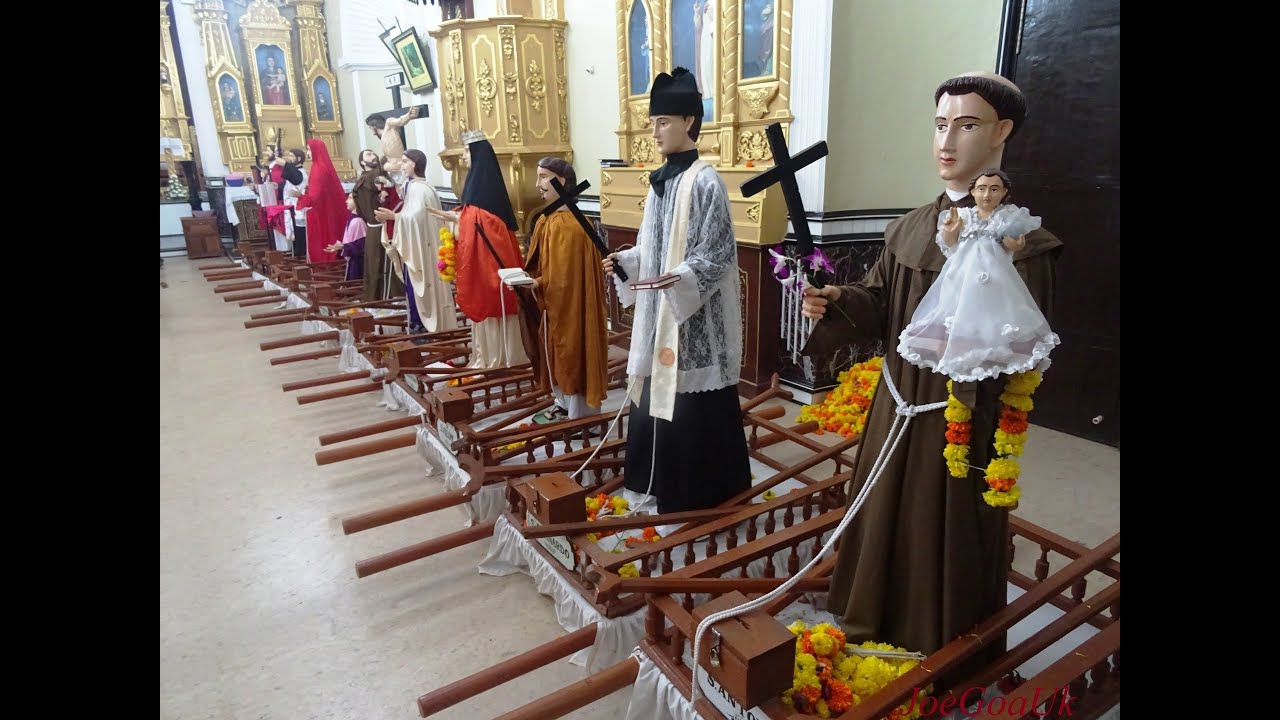 Saints in the Church (Procession of Saints, Goa-Velha)