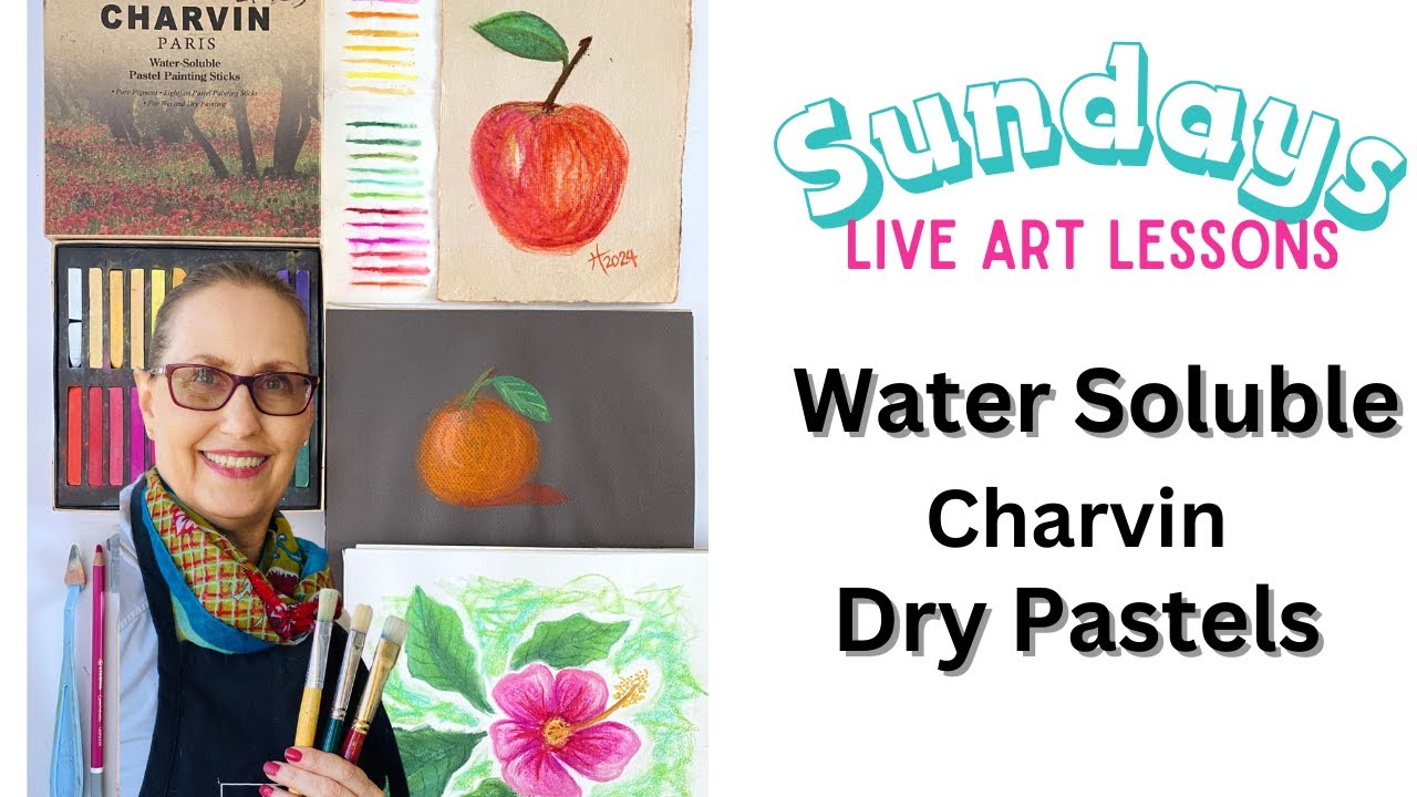 Water Activated Charvin Dry Pastels Live Painting Class 