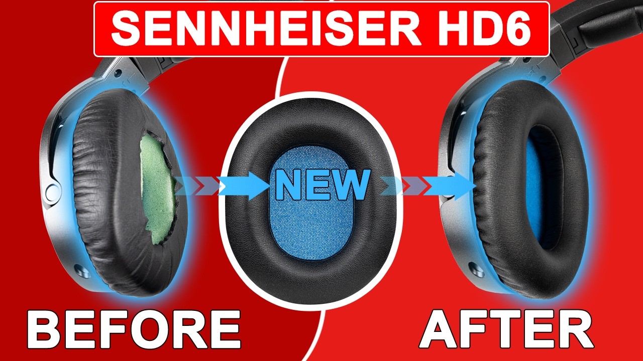 SOULWIT® | How to Replace Sennheiser HD6 Mix/HD7 DJ/HD8 DJ Earpads | Repair Parts Kit