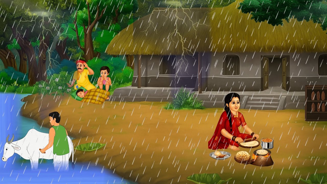 बारिश में नदी किनारे घर | हिंदी कहानी Hindi Story | Hindi Kahaniya | Moral Stories