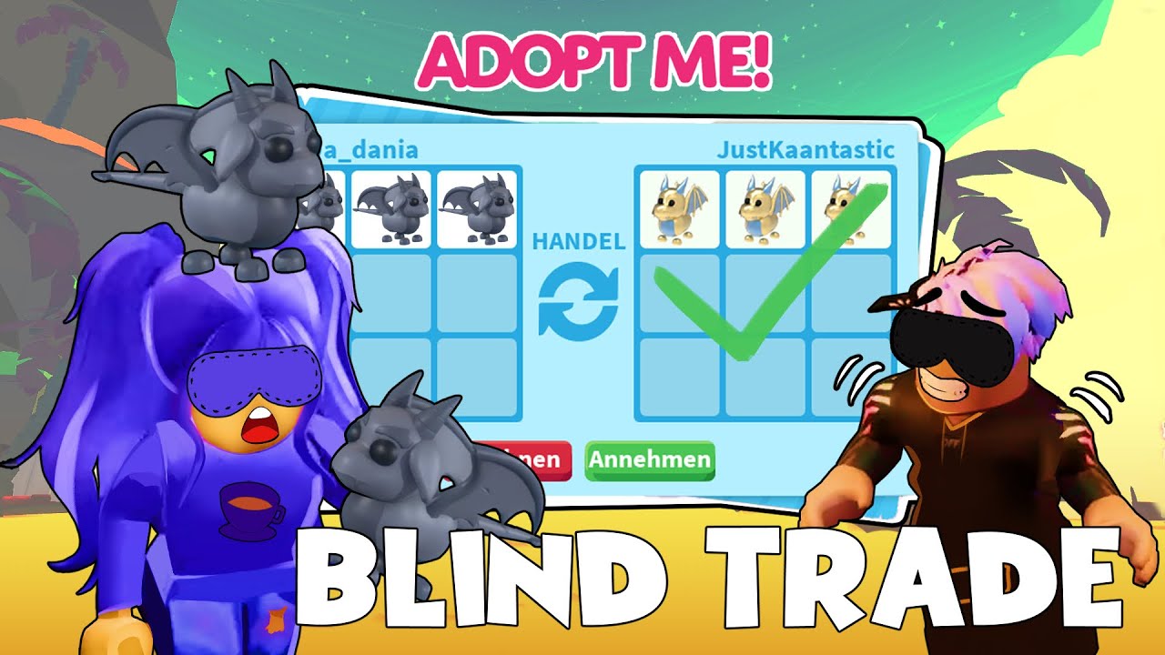 Wir tauschen BLIND unsere ADOPT ME PETS!