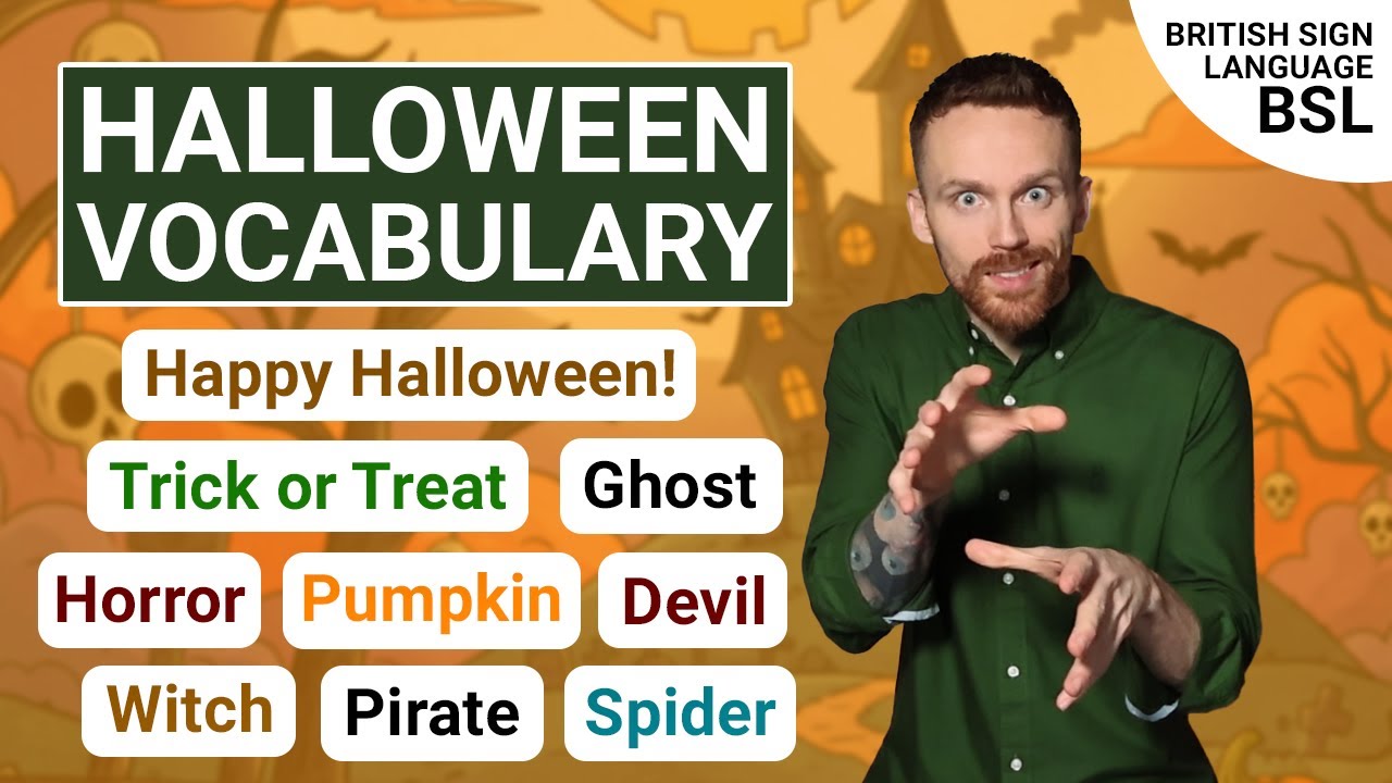 Halloween Vocabulary in British Sign Language | Learn BSL Signs for the Spooky Season!