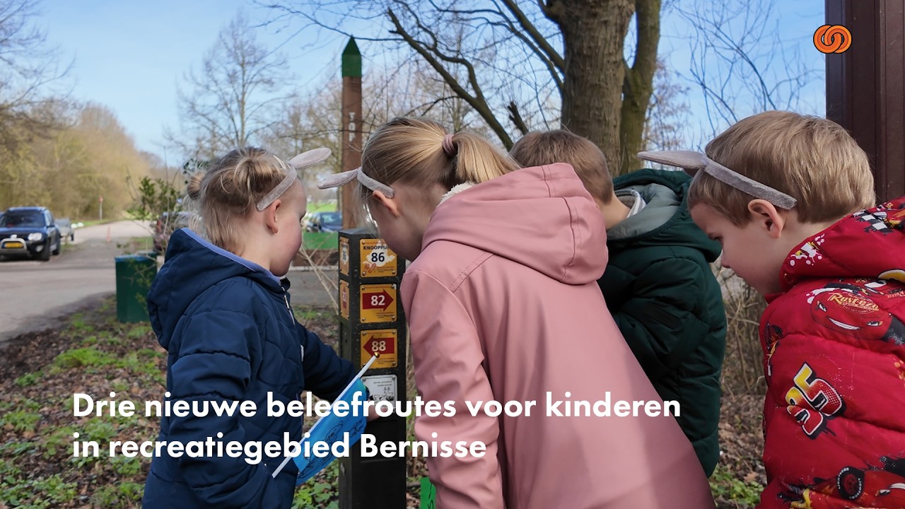 Drie nieuwe beleefroutes voor kinderen in recreatiegebied Bernisse
